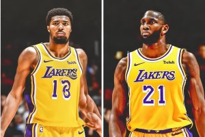 NBA ：湖人队媒体晒出贝恩和里夫斯上赛季的数据对比，想象一下里夫斯的交易价值有多少